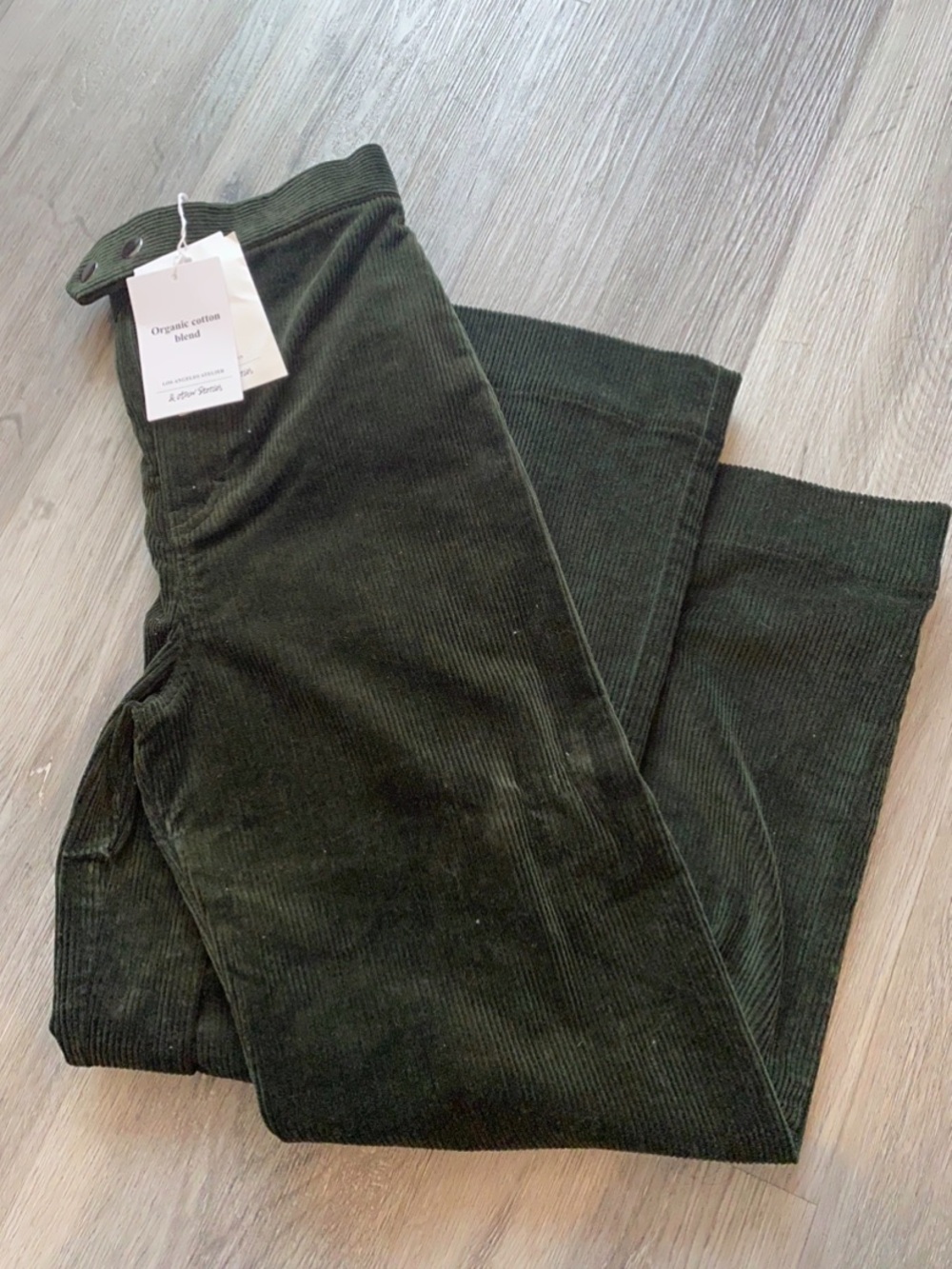 & Other Stories Forest Green Corduroy Pants